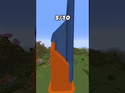 Crazy Cobblestone Tower Trick in Minecraft! 😱