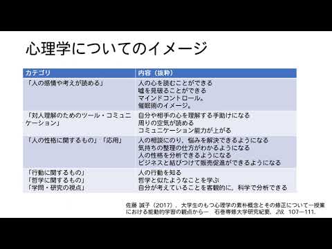 東北大学オープンキャンパス　教育学部教育心理学コースの説明