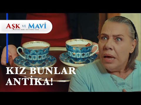 Refika, antika fincanlarını görünce çıldırdı! - Aşk ve Mavi 48. Bölüm