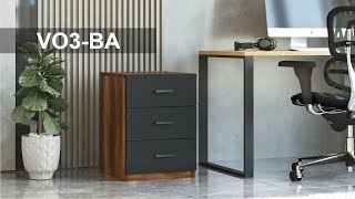 Yurudesign Vario C Ofis 3 Lü Keson Barok-Antrasit VO3-BA Montaj Videos