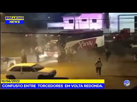 Confusão entre torcida em Volta Redonda