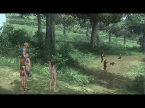 Xenosaga III HD Cutscene 108 - Federation Soldier Under Attack (Forest) - ENGLISH - SWIMSUIT MODE