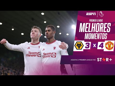 Gols e lances de Wolverhampton x Manchester United