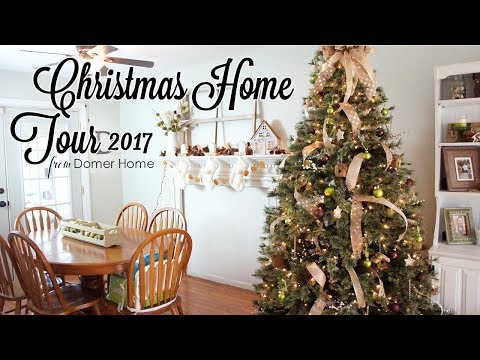 CHRISTMAS HOME TOUR | DECEMBER 2017 | RUSTIC & NATURAL GLAM Video