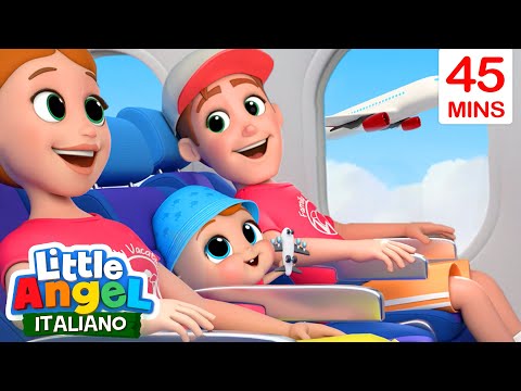 In Viaggio Con Mamma e Papà 👨🏻👶🏻👩🏻 Cartoni Animati & Canzoni Bambini | Little Angel Italiano