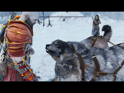Kratos doesn't know his Wolves are girls says BOI Scene - God Of War Ragnarok