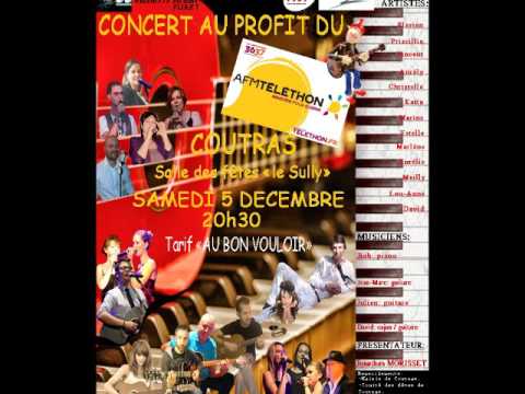 Ouverture Téléthon de Coutras " Arc-en-ciel " 18 artistes en scene.