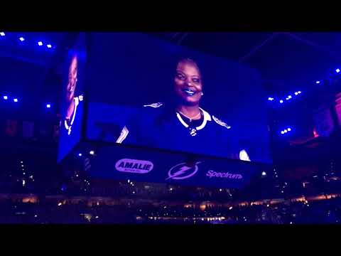 COLUMBUS BLUE JACKETS VS TAMPA BAY LIGHTNING,2019 PLAY OFF, FIRST ROUND, GAME 1