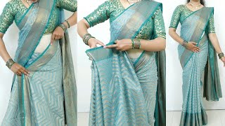 Beginners saree draping tutorial  easy saree drapi