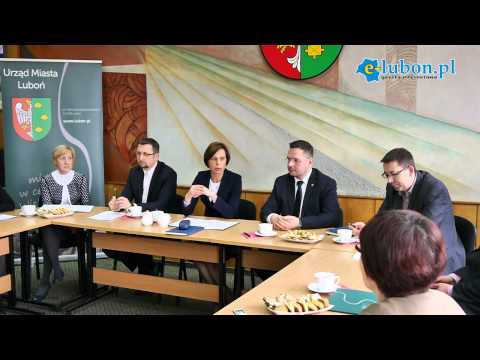 e-lubon.pl Konferencja prasowa w Urzędzie Miasta Luboń