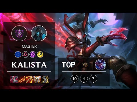 Kalista Top vs Vayne - EUW Master Patch 11.24b