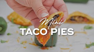 Mini Taco Pies (easy taco hand pies with pie crust)