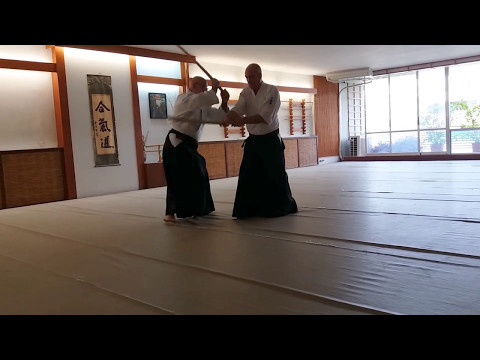 Shane Riley Shihan (7th Dan) and Sensei Paul Derrick (6th Dan) - 7th Bokken Awase (3)