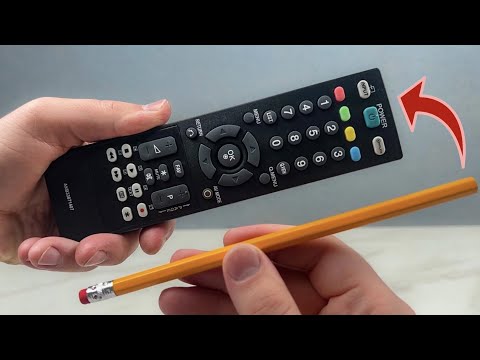 ????????Even the rich do it! Repair the remote control with a pencil!