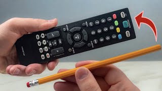 🔥🔥Even the rich do it! Repair the remote control with a pencil!