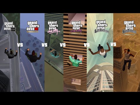 Jumping From the Highest Buildings | Original GTA vs. GTA Trilogy (Definitive Edition)