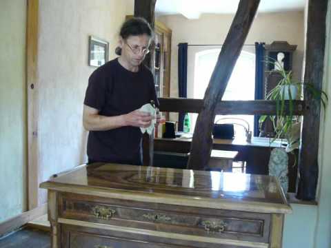 Schellackpolitur Teil 6 Die Hochglanzpolitur (andere Bezeichnung: Polierwasser)