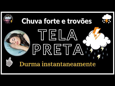 Durma Instantaneamente Rápido com Chuva Forte e Trovões na Floresta Nebulosa em Noite Chuvosa