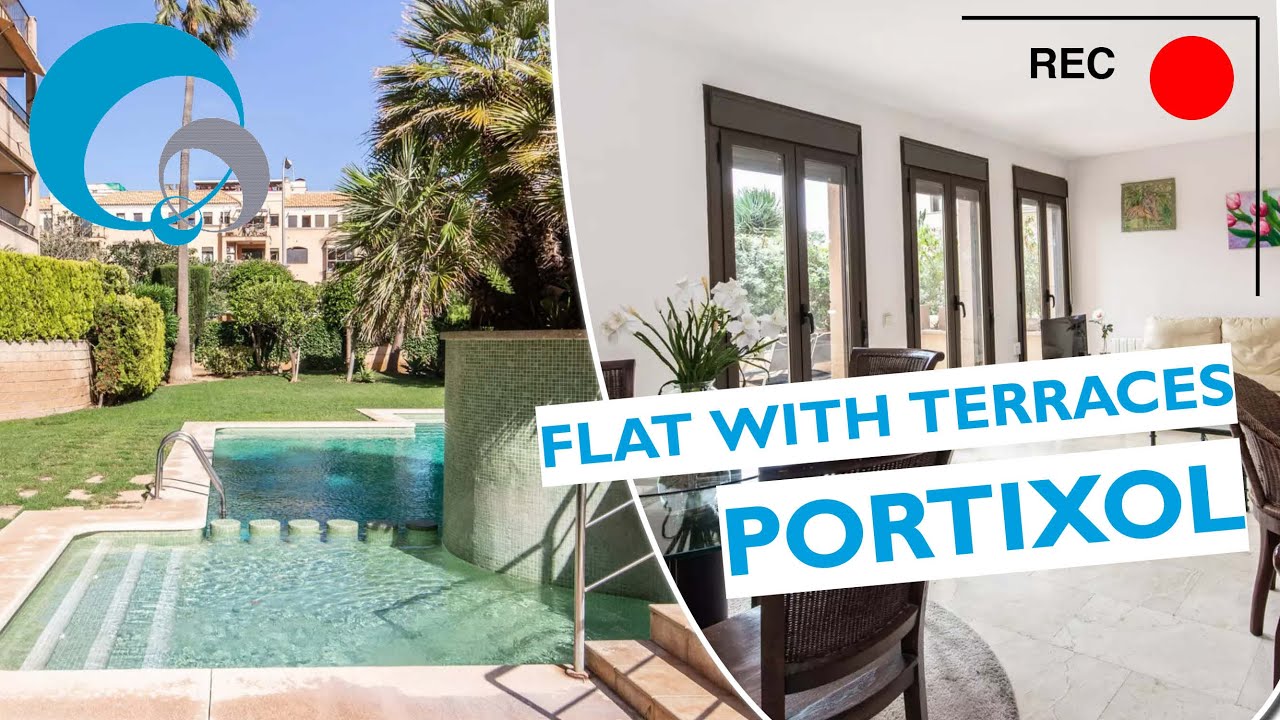 Beautiful ground floor apartment with terrace and pool in Portixol Molinar
