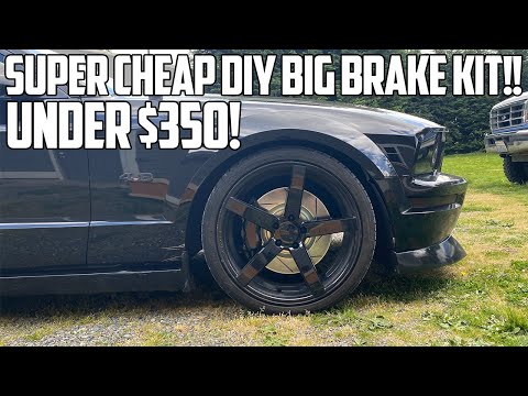 CHEAPEST BIG “BREMBO” BRAKE KIT for 05-14 Mustangs! *UNDER $350