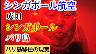 成田からシンガポールそしてバリ島へ帰ります 定年バリ島移住【働かない選択 年金生活】