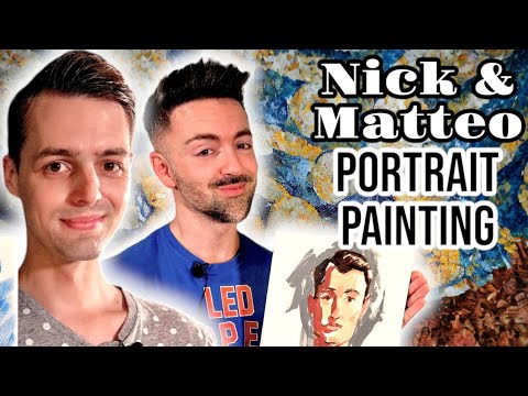 Nick Smith & Matteo Lane Portrait Painting Challenge