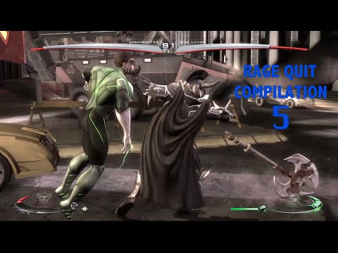 Injustice Gods Among Us Online Matches: Rage Quit Compilation 6