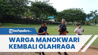Cara Warga Manokwari Mengisi Akhir Pekan dengan Berolahraga di Lapangan Kodim, Melatih Otot Jantung