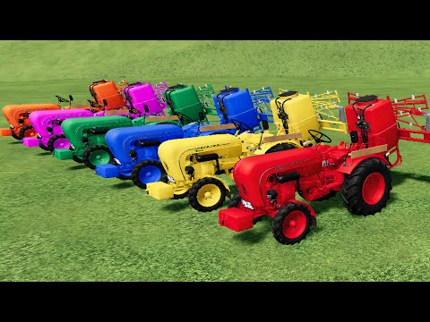 Farm Work with Colors - Epic Fertilizer Farming with Colorful Tractors! 🚜 Farming Simulator 22