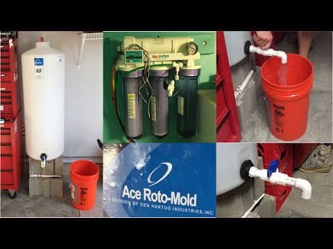 Storing RODI Water | Ace Roto Mold 40 Gallon Vertical Container | Water Change Station