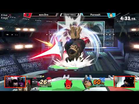 Dre (Mario, Steve) vs Puresalt (Donkey Kong) - PK Fireup #38 Losers Finals