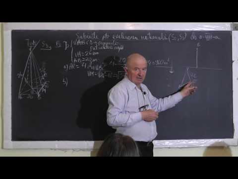 1/3 1449 Piramida patrulatera regulata Tetraedru Paralelogram Romb Patrat Unghiul a 2 drepte Clasa 8