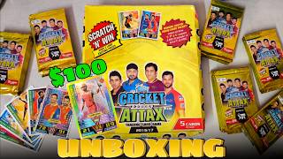 Unboxing Cricket Attax Box in hindi india - IPL CARDS