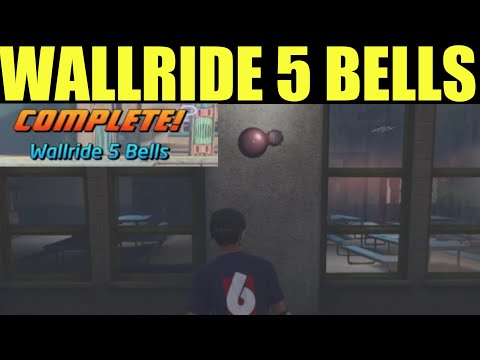 How to "Wallride 5 Bells" School GOAL Challenge 5 bells Location Guide - Tony Hawk Pro Skater 1+2