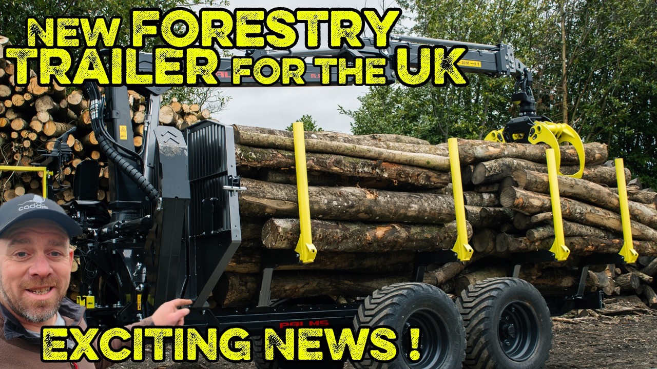 New Forestry Trailer For The UK.  Palms Forestry Trailers. Timber Forwarder, Logging Trailer