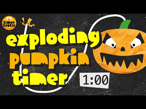 1 Minute HALLOWEEN Pumpkin Bomb Timer 🎃💣 | Spooky Countdown with Explosive Ending in 4K!