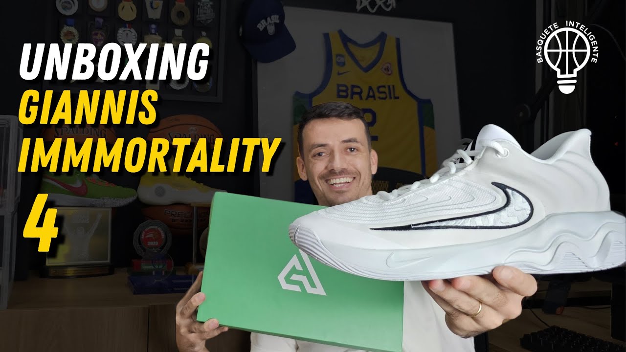 Unboxing Nike Giannis Immortality 4 completo PT-BR