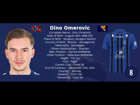 Dino Omerovic Chapter II ( Florø SK, 2021) | Central Midfield 96' 🇳🇴🇧🇦