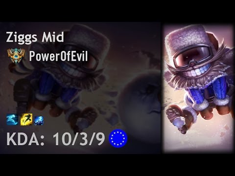 Ziggs Mid vs Jayce - PowerOfEvil - EUW Challenger Patch 6.19