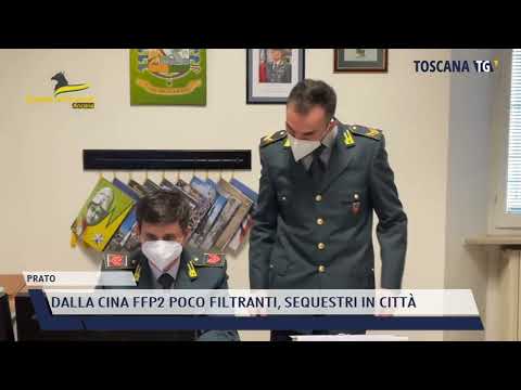 2022-02-17 PRATO - DALLA CINA FFP2 POCO FILTRANTI, SEQUESTRI IN CITTÀ