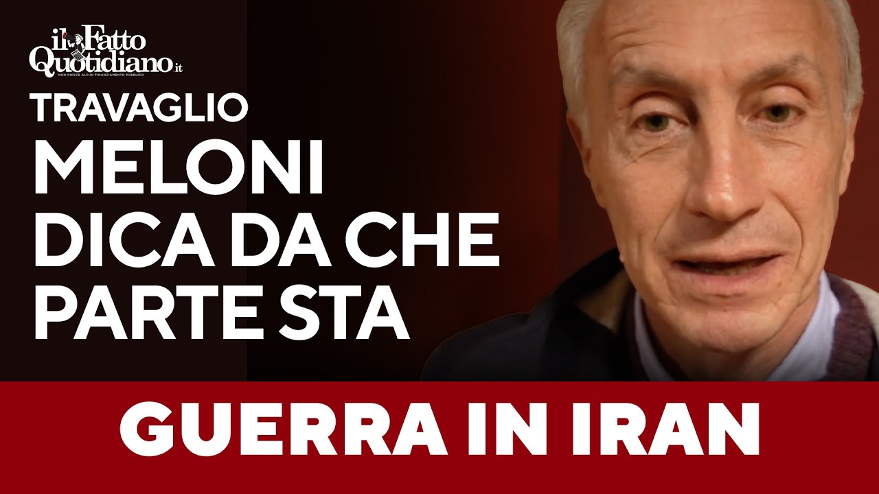 Travaglio sul video di Meloni: "O non sa cosa dice o ci prende in giro"