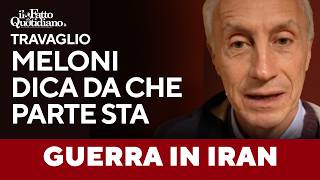 Travaglio on Meloni's video: "Either she doesn't know what she's saying or she's making fun of us."