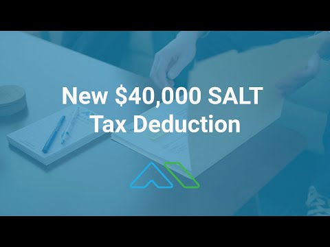 New $40,000 SALT Tax Deduction - Income Requirements to Avoid 50% Effective Tax Rates