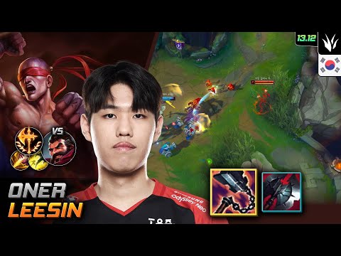 Oner Lee Sin Jungle Build Goredrinker Conqueror - LOL KR GrandMaster Patch 13.12