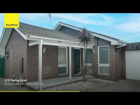 3/20 Spring Road, Springvale South, VIC 3172, 3 rūma, 1 rūma horoi, Unit