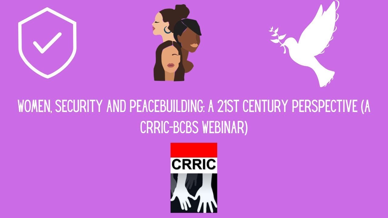 BCBS Webinar on Women, Security, and Peacebuilding