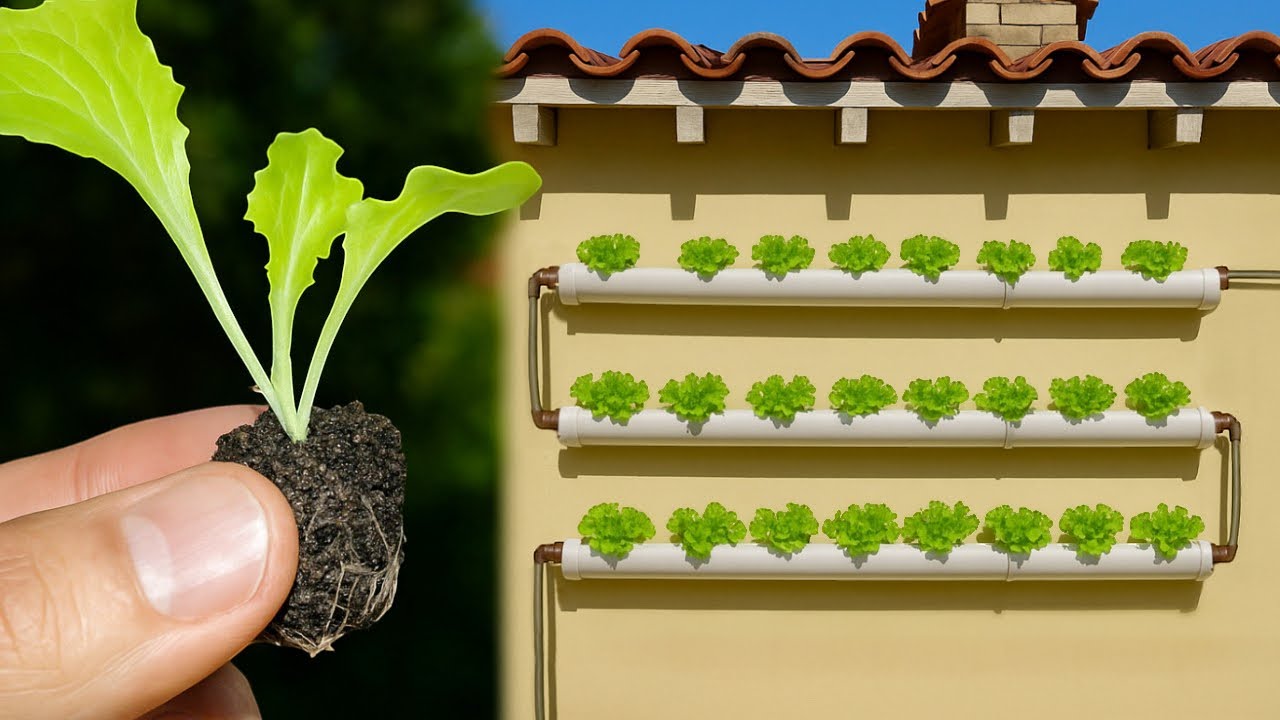 💧How to Build an Easy Wall-Mounted Hydroponics System at Home