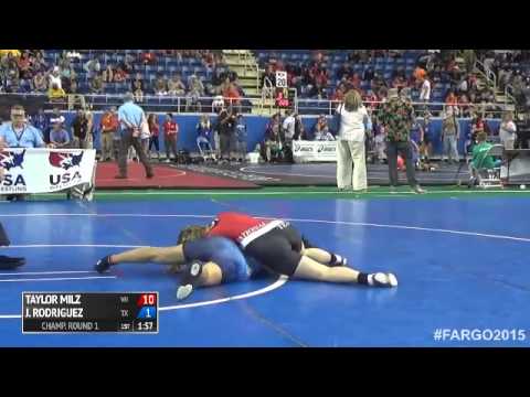 112 Champ. Round 1 - Jessica Rodriguez (Texas) vs. Taylor Milz (Wisconsin)