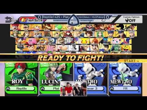 Sm4sh@Mines 36 - Reptile1425 + Plat Vs. HLG|Jesus + HLG|Fabian - Doubles Winners Semifinals