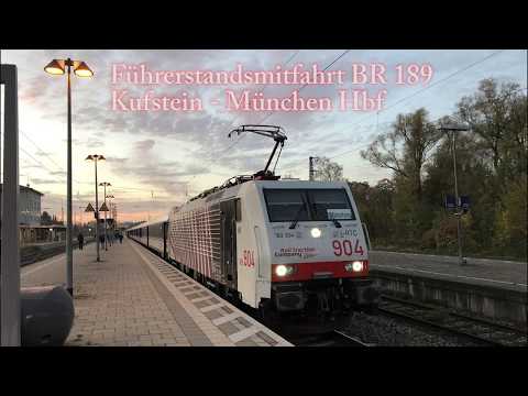 4k Führerstandsmitfahrt von Kufstein nach München Hbf im Morgengrauen